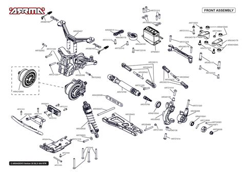 ARRMA senton parts diagram